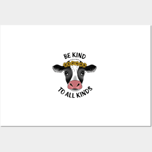 Cow sticker Posters and Art